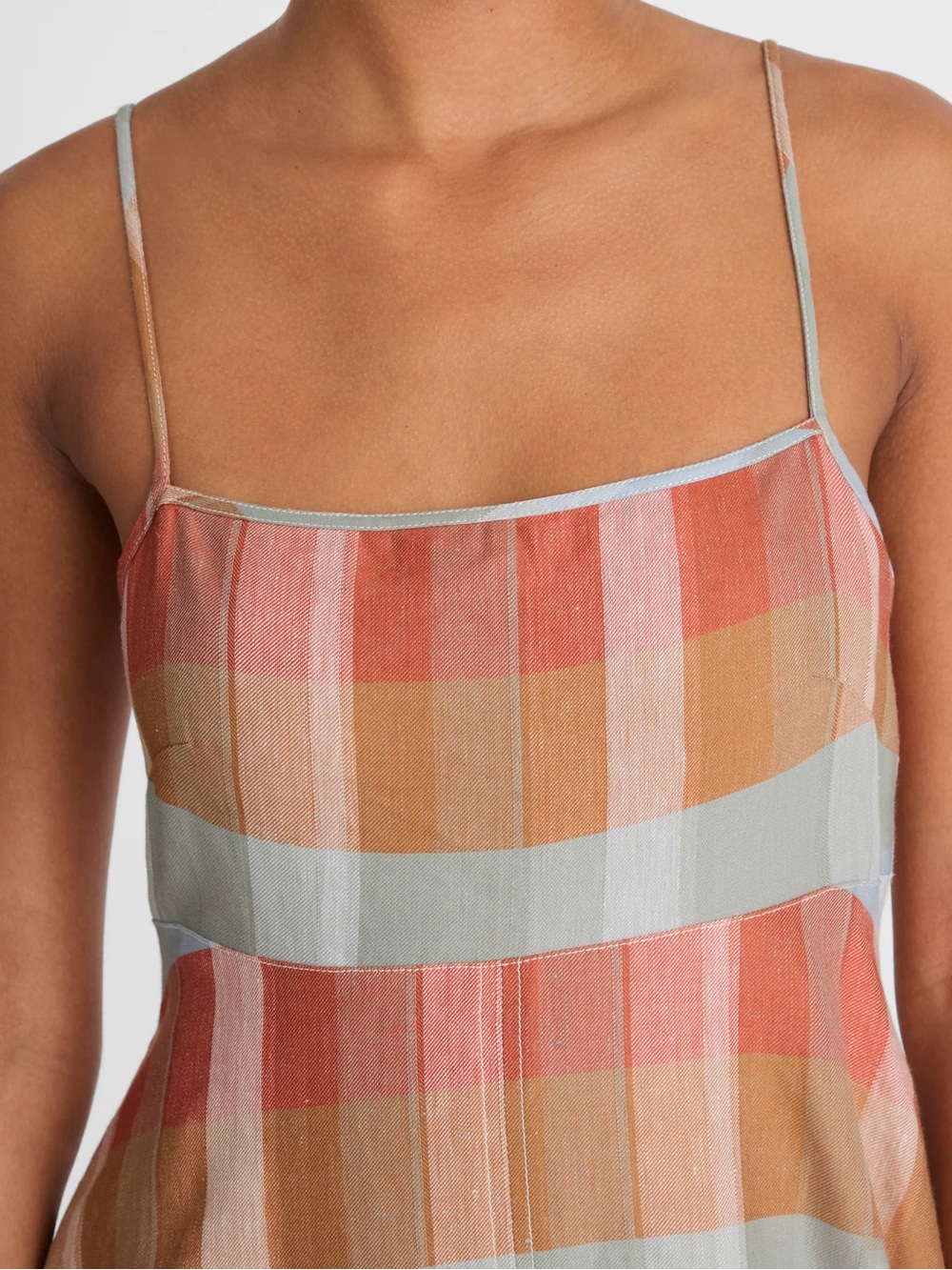 Madewell Empire-Waist Midi Dress in Plaid - Picture 5 of 8